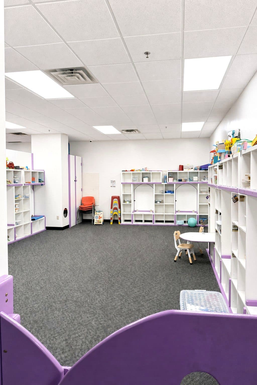 The big open therapy room at our Eagan clinic
